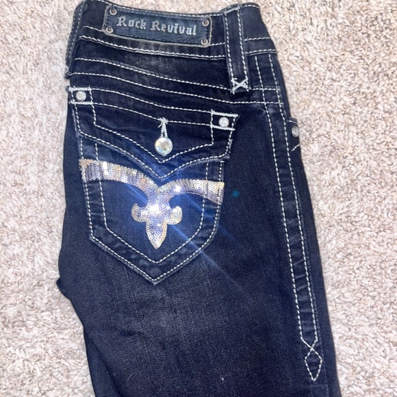 Rock Revival Dark Wash Boot Cut Jeans - Picture 4 of 7